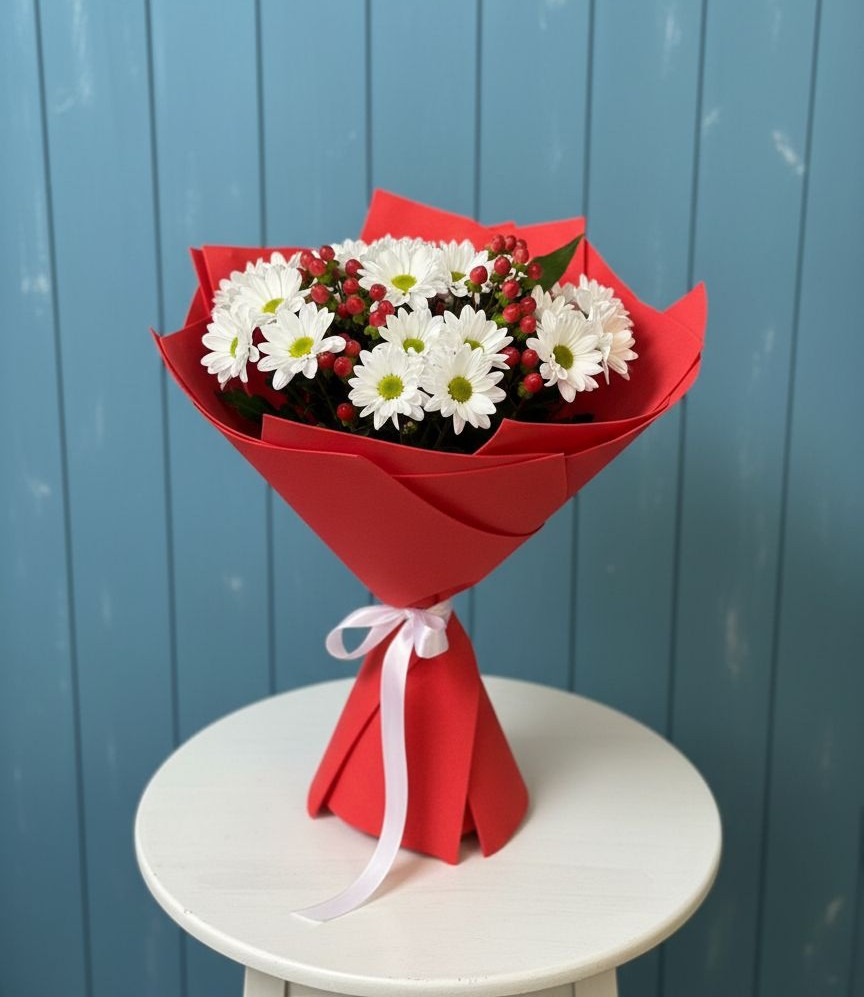 Букет цветов из: Хризантемы в Тербунах