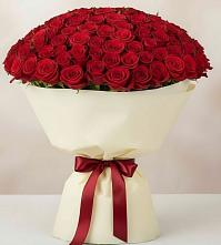 Букет 101 Красная роза Милано в Тербунах