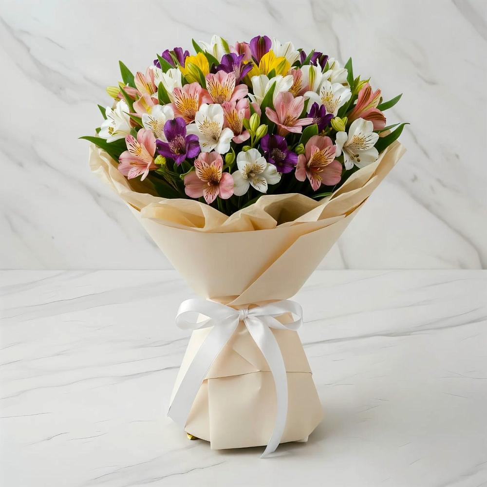 Букет цветов из: Альстромерии в Тербунах