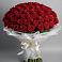 Букет 101 Красная роза Блэк Мэджик в Тербунах