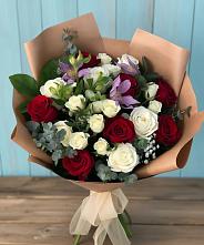 Букет цветов из:  Розы и Альстромерии в Тербунах