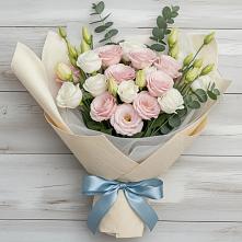 Букет цветов из:  Лизиантусы #REPLACE_PRED# Тербунах