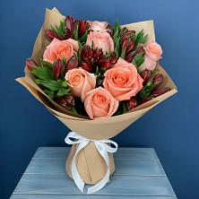 Букет цветов из:  Розы и Альстромерии в Тербунах