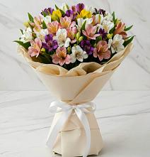 Букет цветов из:  Альстромерии #REPLACE_PRED# Тербунах