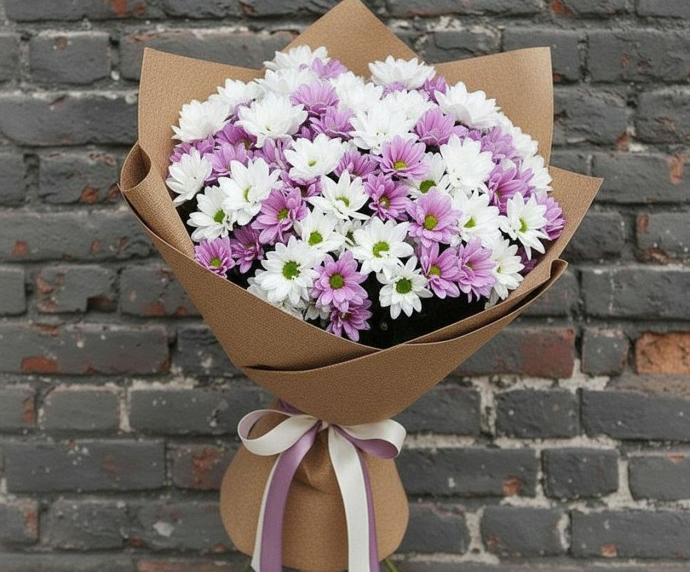 Букет цветов из: Хризантемы в Тербунах