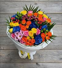 Букет цветов из:  Розы и Хризантемы в Тербунах