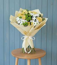 Букет цветов из:  Хризантемы и Розы в Тербунах