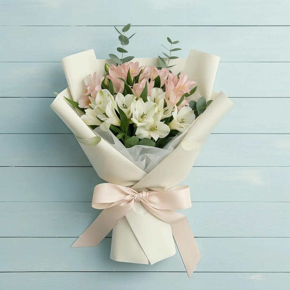 Букет цветов из: Альстромерии в Тербунах