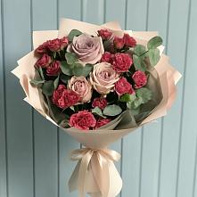 Букет цветов из:  Гвоздики и Розы в Тербунах