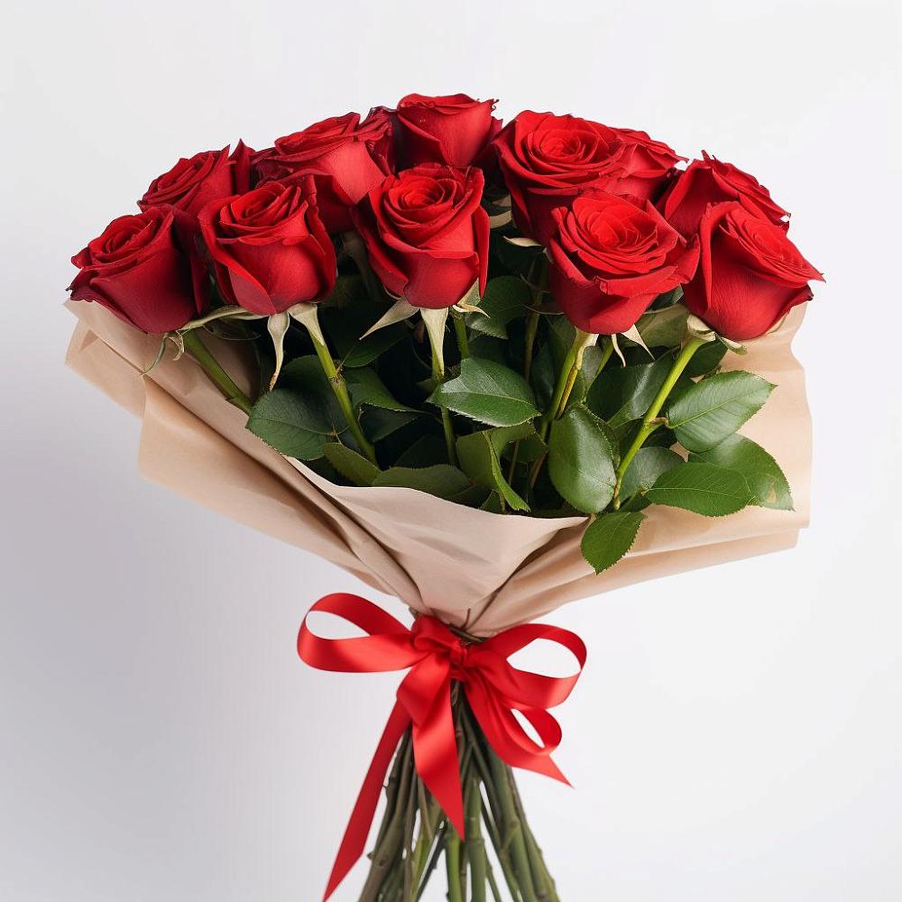 Букет 11 Красных роз Эдлесс Лав в Тербунах
